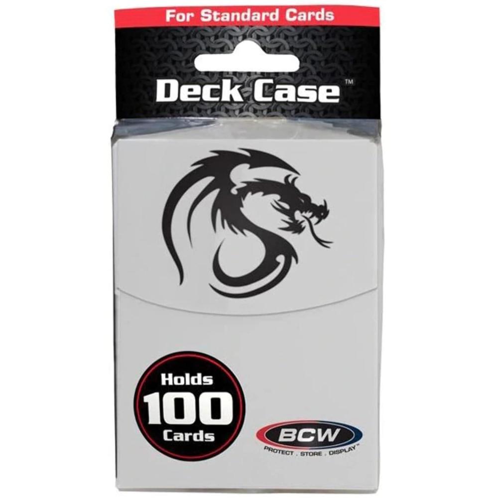 image:imageBCW Large Red Deck Case MTG Commander Deck Case Holds 100 Sleeved Cards Durable Matte Finish 100 Card Case for TCG MTG amp Pokemon SecureFit Lid amp DividerWhite
