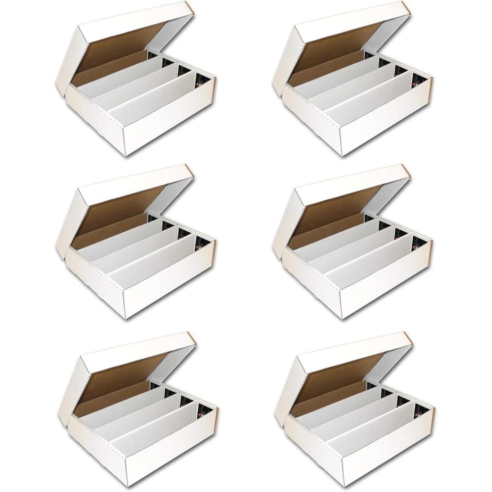 image:imageBCW Monster Box 6ct Trading Card Storage Box Holds 3200 Cards Sports amp TCG Card Organizer6