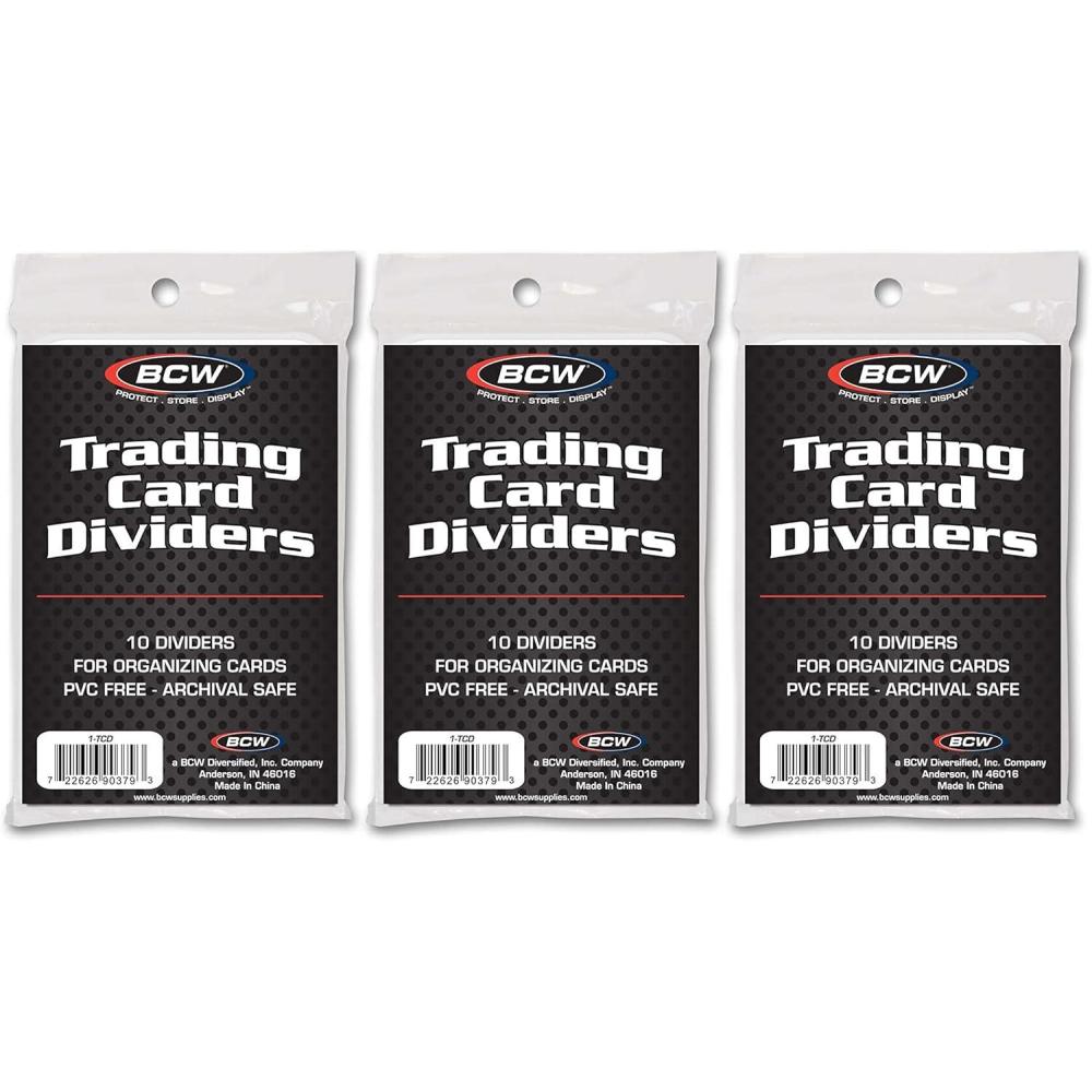 image:imageBCW Trading Card Dividers 50 Pack Archival Quality with WriteOn Tabs Fits 3200 amp 5000 Super Monster Trading Card Storage Boxes30 Pack