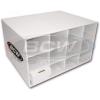 BCW Card House with 12 800 Count Storage Boxes | Holds Up to 9,600 Standard Trading Cards | Corrugated Cardboard Card Storage Unit | Trading Card Organizer for Sports & TCG Collections