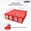 BCW Collectible Card Bin (4-Pack, Red) | Holds 3,200 Cards Each | Includes 4 Dividers Per Bin | Storage for Pokémon, MTG & Sports Cards(2 Pack)