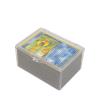 BCW Hinged Trading Card Box – 100 Count | Clear Plastic Card Storage Box | Snap Lock Trading Card Case for Pokémon, and TCG Cards