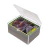 BCW Hinged Trading Card Box – 100 Count | Clear Plastic Card Storage Box | Snap Lock Trading Card Case for Pokémon, and TCG Cards