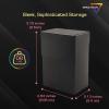 BCW Japanese Small Card Deck Case | Deck Case MTG Holds 80 Sleeved Small Gaming Cards | Matte Black | Includes Two Matching Card Dividers | Acid-Free | Archival Safe | No PVC (Black)(Black)