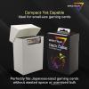 BCW Japanese Small Card Deck Case | Deck Case MTG Holds 80 Sleeved Small Gaming Cards | Matte Black | Includes Two Matching Card Dividers | Acid-Free | Archival Safe | No PVC (Black)(Black)