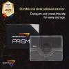BCW Prism Deck Case – Carnelian Red | Holds 50 Double-Sleeved or 60 Single-Sleeved Cards | Secure Snap Closure | Compatible Collectible Card Bins | TCG Storage Box(Clear)