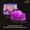 BCW Prism Deck Case – Carnelian Red | Holds 50 Double-Sleeved or 60 Single-Sleeved Cards | Secure Snap Closure | Compatible Collectible Card Bins | TCG Storage Box(Charoite Purple)
