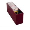 BCW Slotted Graded Card Storage Box | Holds 26 PSA, CSG, CGC, PCG Graded Slabs | Burgundy Cardstock Trading Card Box with Slots | Secure Storage for Sports Cards, Pokémon, TCG, Baseball, and More