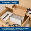 BCW Storage Box Variety Pack for Trading Cards | Holds 400 and 800 Standard Cards | 200 lb. Test Strength | Durable White Corrugated Cardboard for Pokemon, MTG, Sports, TCG | 4-Pack & 3-Pack Boxes