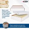 BCW Super Monster 5 Row Trading Card Storage Box – 5ct | Holds 5000 Standard Trading Cards & 7000 Gaming Cards | Card Storage Box for Basketball, Football, MTG, Pokemon(1 Pack)