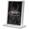 BCW Trading Card Display Stand – 2ct| Acrylic Card Holder Stand for Sports Cards, Pokémon & TCG | Stable Vertical Card Stand with Beveled Edges | Clear Sports Card Display Stand(1)