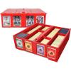 BCW Collectible Card Bin (4-Pack, Red) | Holds 3,200 Cards Each | Includes 4 Dividers Per Bin | Storage for Pokémon, MTG & Sports Cards(2 Pack)