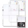BCW Pro 4-Pocket Photo Protector Sleeves | 20 Count | Photos Sleeves, Cards | Acid-Free, PVC-Free | Archival Quality, Photo Album Pages Protector for 3 Ring Binder | High Clarity Polypropylene