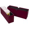 BCW Slotted Graded Card Storage Box | Holds 26 PSA, CSG, CGC, PCG Graded Slabs | Burgundy Cardstock Trading Card Box with Slots | Secure Storage for Sports Cards, Pokémon, TCG, Baseball, and More
