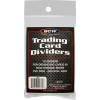 BCW Trading Card Dividers (50 Pack) | Archival Quality with Write-On Tabs | Fits 3200 & 5000 Super Monster Trading Card Storage Boxes(10 Pack)