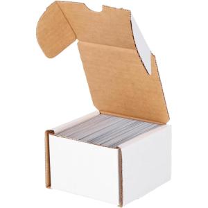 BCW 200 Count Trading Card Storage Box | Cardboard Organizer for Sports and Gaming Cards | Durable 200 lb. Test Strength | Assembly Required | 10 Pack(200 Count)