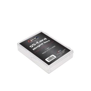 BCW Hinged Trading Card Box – 55 Count (Pack of 1) | Clear Plastic Card Storage Box | Snap Lock Trading Card Case for Pokémon, and TCG Cards