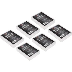 BCW Hinged Trading Card Box – 55 Count (Pack of 6) | Clear Plastic Card Storage Box | Snap Lock Trading Card Case for Pokémon, and TCG Cards