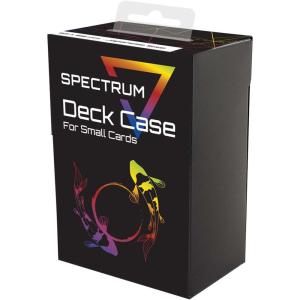 BCW Japanese Small Card Deck Case | Deck Case MTG Holds 80 Sleeved Small Gaming Cards | Matte Black | Includes Two Matching Card Dividers | Acid-Free | Archival Safe | No PVC (Black)(Black)