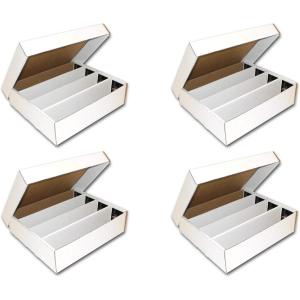 BCW Monster Box – 6ct Trading Card Storage Box | Holds 3200 Cards | Sports & TCG Card Organizer(4)