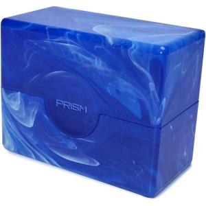 BCW Prism Deck Case – Carnelian Red | Holds 50 Double-Sleeved or 60 Single-Sleeved Cards | Secure Snap Closure | Compatible Collectible Card Bins | TCG Storage Box(Apatite Blue)