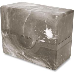 BCW Prism Deck Case – Carnelian Red | Holds 50 Double-Sleeved or 60 Single-Sleeved Cards | Secure Snap Closure | Compatible Collectible Card Bins | TCG Storage Box(Marble Black)