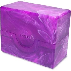 BCW Prism Deck Case – Carnelian Red | Holds 50 Double-Sleeved or 60 Single-Sleeved Cards | Secure Snap Closure | Compatible Collectible Card Bins | TCG Storage Box(Charoite Purple)
