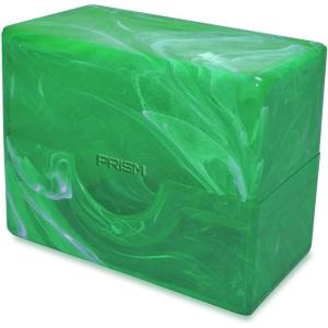 BCW Prism Deck Case – Carnelian Red | Holds 50 Double-Sleeved or 60 Single-Sleeved Cards | Secure Snap Closure | Compatible Collectible Card Bins | TCG Storage Box(Jade Green)