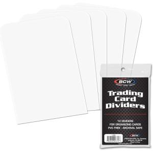 BCW Trading Card Dividers (100 Pack) | Archival Quality with Write-On Tabs | Fits 3200 & 5000 Super Monster Trading Card Storage Boxes(100 Pack)