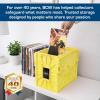 BCW Short Comic Book Bin | Holds 150 Comics | Stackable Plastic Storage | Acid-Free Organizer | Yellow, 5 Pack(2 Pack)