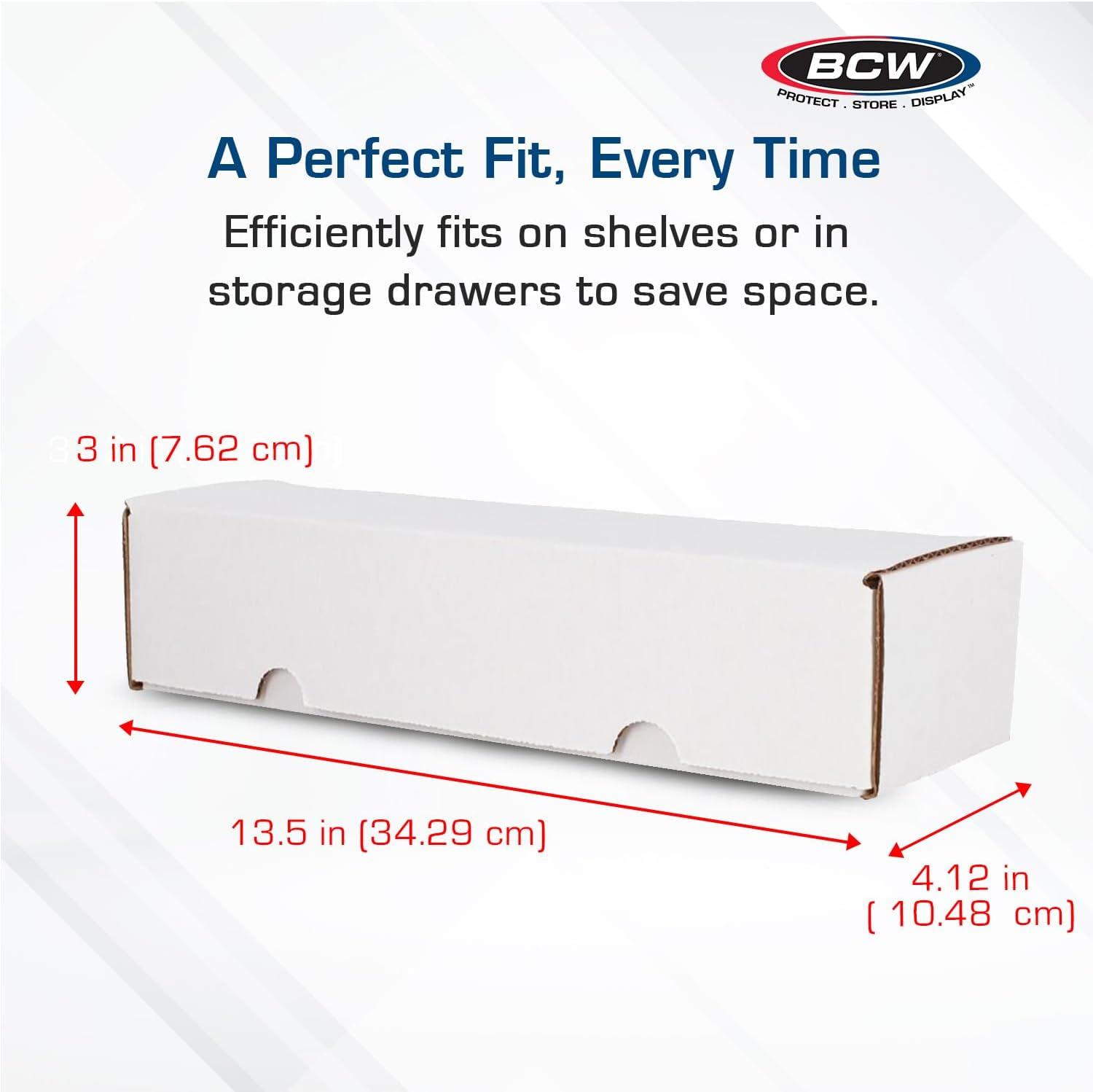 image:imageBCW Single Row Gaming Card Storage Box 2ct 1000 Count Card Holder Box Corrugated Paper Cardboard Holder Card Storage Box For Bulk CCG Card Collection Organization3 Pack