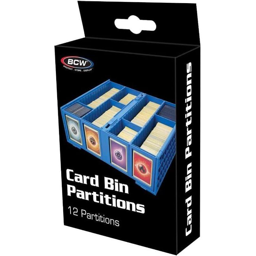 image:imageBCW Collectible Card Bin Partitions  Blue  Dividers Card Bins amp 6 Drawer Card Catalog  Divide and Organize Your Trading Card Collection  Visible Sections Adhesive LabelFriendly