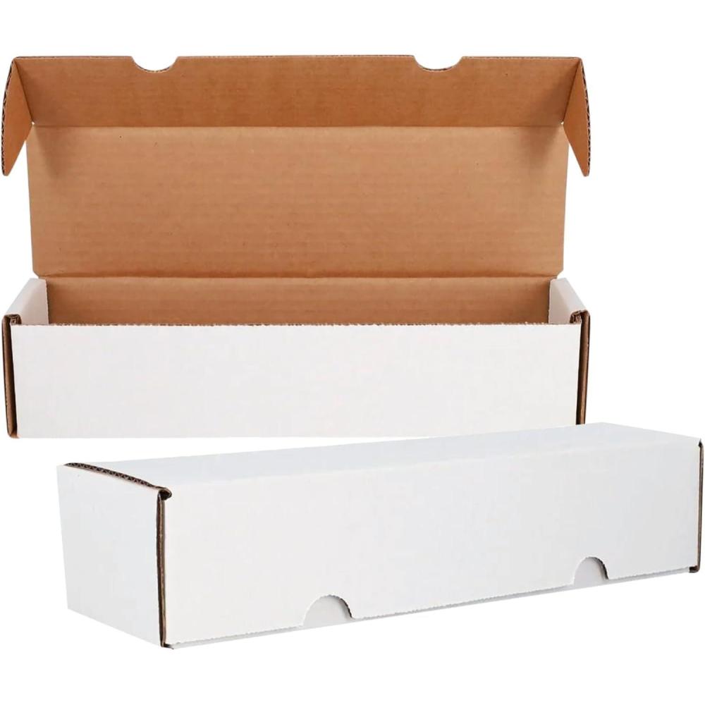 image:imageBCW Single Row Gaming Card Storage Box  2ct  1000 Count Card Holder Box  Corrugated Paper Cardboard Holder  Card Storage Box For Bulk CCG Card Collection OrganizationModern