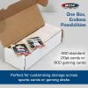BCW 550 Count Trading Card Storage Box -10 Pack | Cardboard Organizer for Baseball, Basketball, Football Cards, MTG, Pokemon | Card Game Storage & Protection | Card Storage Box | Assembly Required(10 Pack)