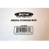 BCW Media Storage Box – 1 ct | Premium Video Game, Manga and DVD Organizer Box | Stackable Cardboard Organizer for Movies, Video Games, and Manga | Assembly Required