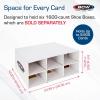 BCW Outer 1600 Count Two Row Card House Storage Box | Stackable Trading Card Storage Box for Sports Cards, MTG, Pokémon & TCG (Shoe Boxes Sold Separately)