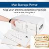 BCW Outer 1600 Count Two Row Card House Storage Box | Stackable Trading Card Storage Box for Sports Cards, MTG, Pokémon & TCG (Shoe Boxes Sold Separately)