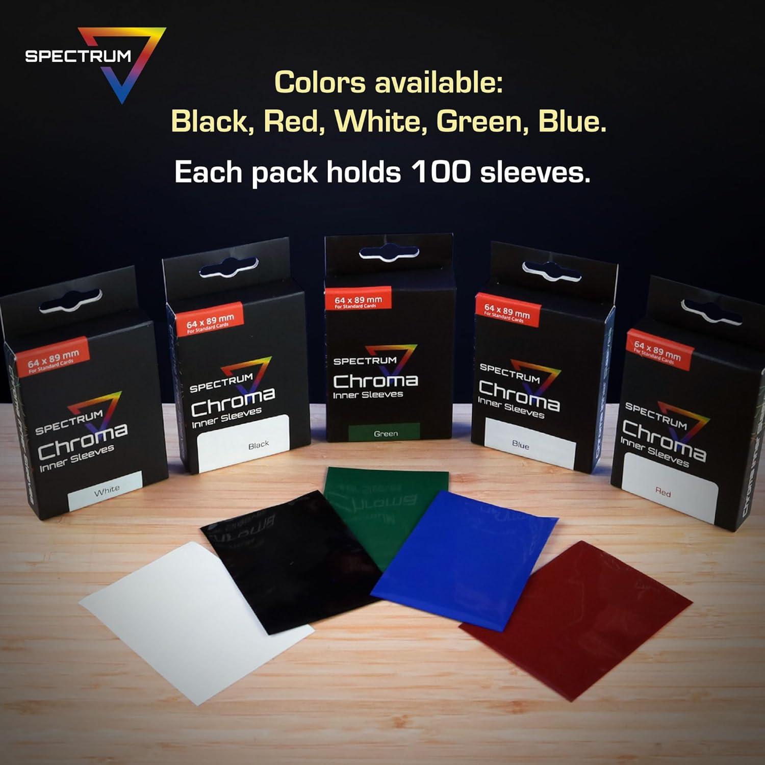 image:imageBCW Spectrum Green Chroma Inner Card Sleeves 100 Pack AcidFree Archival Quality Protection Perfect Fit Sleeves for MTG Pokemon DualSided GlossyClearGreen