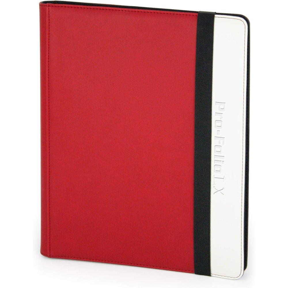 image:imageBCW Folio 9Pocket LX Album RedWhite Trading Card Binder Protect Display and Organize Pokemon Magic The Gathering Baseball Football and Basketball Trading Cards