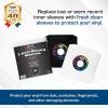 BCW 7 Inch Vinyl Record Paper Inner Sleeves – Angle Cut Corners – White | Pack of 50 | Protective LP Album Sleeves for Vinyl Storage and Preservation | Compatible with 45 RPM Album(White)