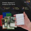 BCW Spectrum Green Chroma Inner Card Sleeves | 100 Pack | Acid-Free Archival Quality Protection | Perfect Fit Sleeves for MTG, Pokemon | Dual-Sided Glossy-Clear(White)
