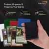 BCW Spectrum Green Chroma Inner Card Sleeves | 100 Pack | Acid-Free Archival Quality Protection | Perfect Fit Sleeves for MTG, Pokemon | Dual-Sided Glossy-Clear(Black)