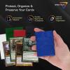 BCW Spectrum Green Chroma Inner Card Sleeves | 100 Pack | Acid-Free Archival Quality Protection | Perfect Fit Sleeves for MTG, Pokemon | Dual-Sided Glossy-Clear(Blue)