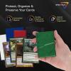 BCW Spectrum Green Chroma Inner Card Sleeves | 100 Pack | Acid-Free Archival Quality Protection | Perfect Fit Sleeves for MTG, Pokemon | Dual-Sided Glossy-Clear(Green)