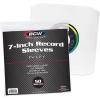 BCW 7 Inch Vinyl Record Paper Inner Sleeves – Angle Cut Corners – White | Pack of 50 | Protective LP Album Sleeves for Vinyl Storage and Preservation | Compatible with 45 RPM Album(White)