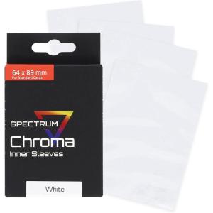 BCW Spectrum Green Chroma Inner Card Sleeves | 100 Pack | Acid-Free Archival Quality Protection | Perfect Fit Sleeves for MTG, Pokemon | Dual-Sided Glossy-Clear(White)