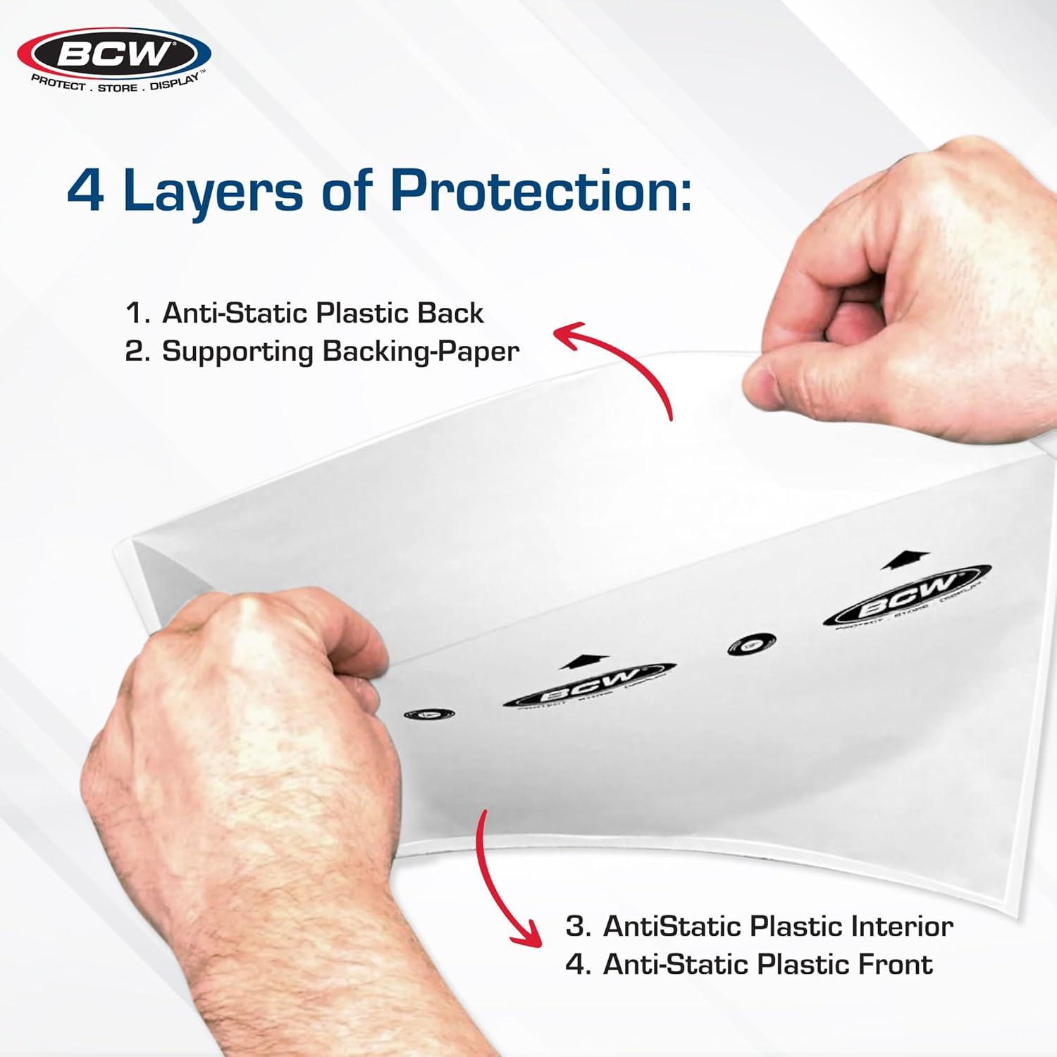 image:imageBCW 12Inch Vinyl Record Sleeves 50ct Audiophile Inner Sleeves for LPs ArchivalQuality AntiStatic Protection Precise Fit for 33 RPM Albums HDPE Material