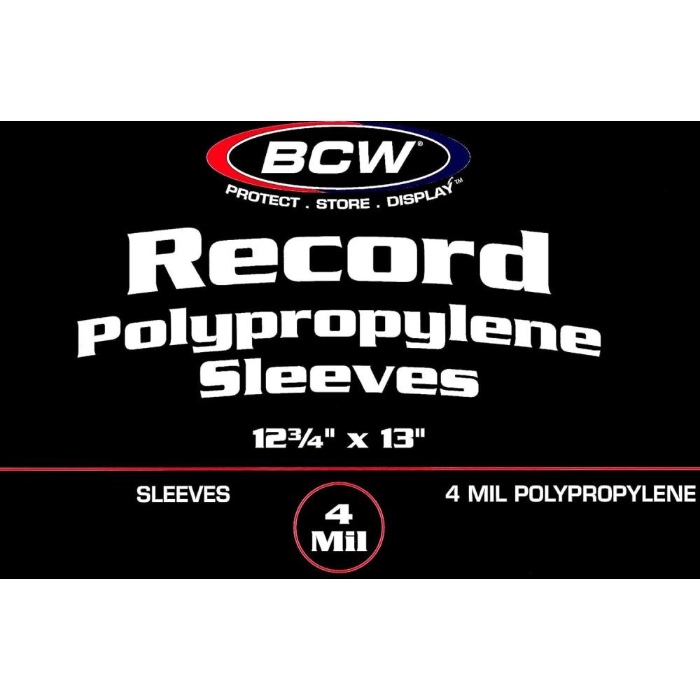 image:imageBCW 4 Mil Record Sleeves 12 Inch 50 ct Clear Polypropylene Vinyl Album Protectors for 33 13 RPM Archival Quality AcidFree Premium Outer Sleeves for Storage of Your Vinyl Collection