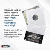 BCW 12-Inch Vinyl LP Record Sleeves – 50 Pack | White Polylined Inner Protective Sleeves with Center Hole for Vinyl Records | Acid-Free, Scratch Resistant | Ideal for DJs and Collectors(White)