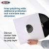 BCW 12-Inch Vinyl LP Record Sleeves – 50 Pack | White Polylined Inner Protective Sleeves with Center Hole for Vinyl Records | Acid-Free, Scratch Resistant | Ideal for DJs and Collectors(White)